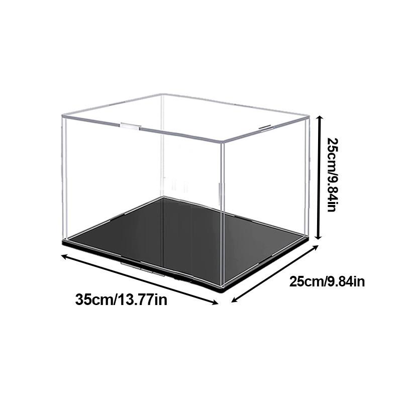 Transparent Storage Box Acrylic Model Display Box Countertop Box Organizer Stand Dustproof Protection Showcase for Action Figures/Toys/Collectibles