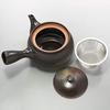 Mino ware large teapot that holds approximately 400ml suitable 2 3 people Bizen style brown plain ceramic made Japan 500-38.