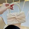 Fashionable Evening Bag Pleated Party and Banquet Bag Hand-held Bag Wedding Bridesmaid Handbag Casually
