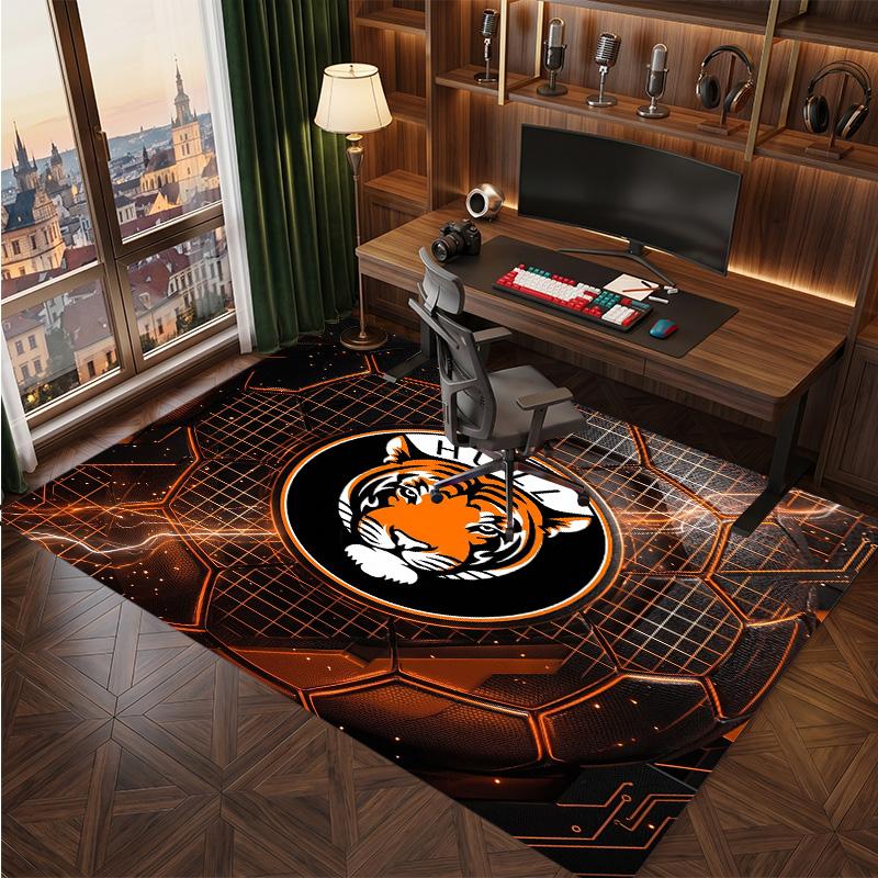 Tappeto in Velluto di Cristallo con Stampa Calcio Hull City, Comodo Assorbente d'Acqua Antiscivolo Tappeto per Pavimento Interno