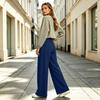 Women's Wide Leg Lined Sweatpants Loose Straight Casual Jogger Pants