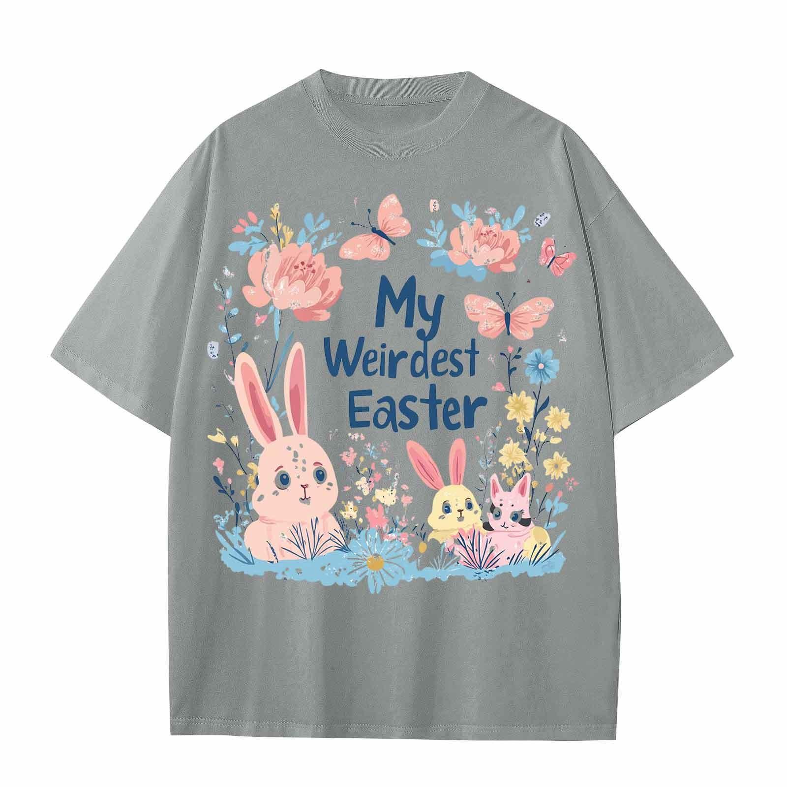 

Повседневная свободная футболка с принтом «Пасха» для мальчиков и девочек, круглый вырез, короткий рукав, свитер 100