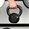 JINGBANG Baked Finish Cast Iron Kettlebell