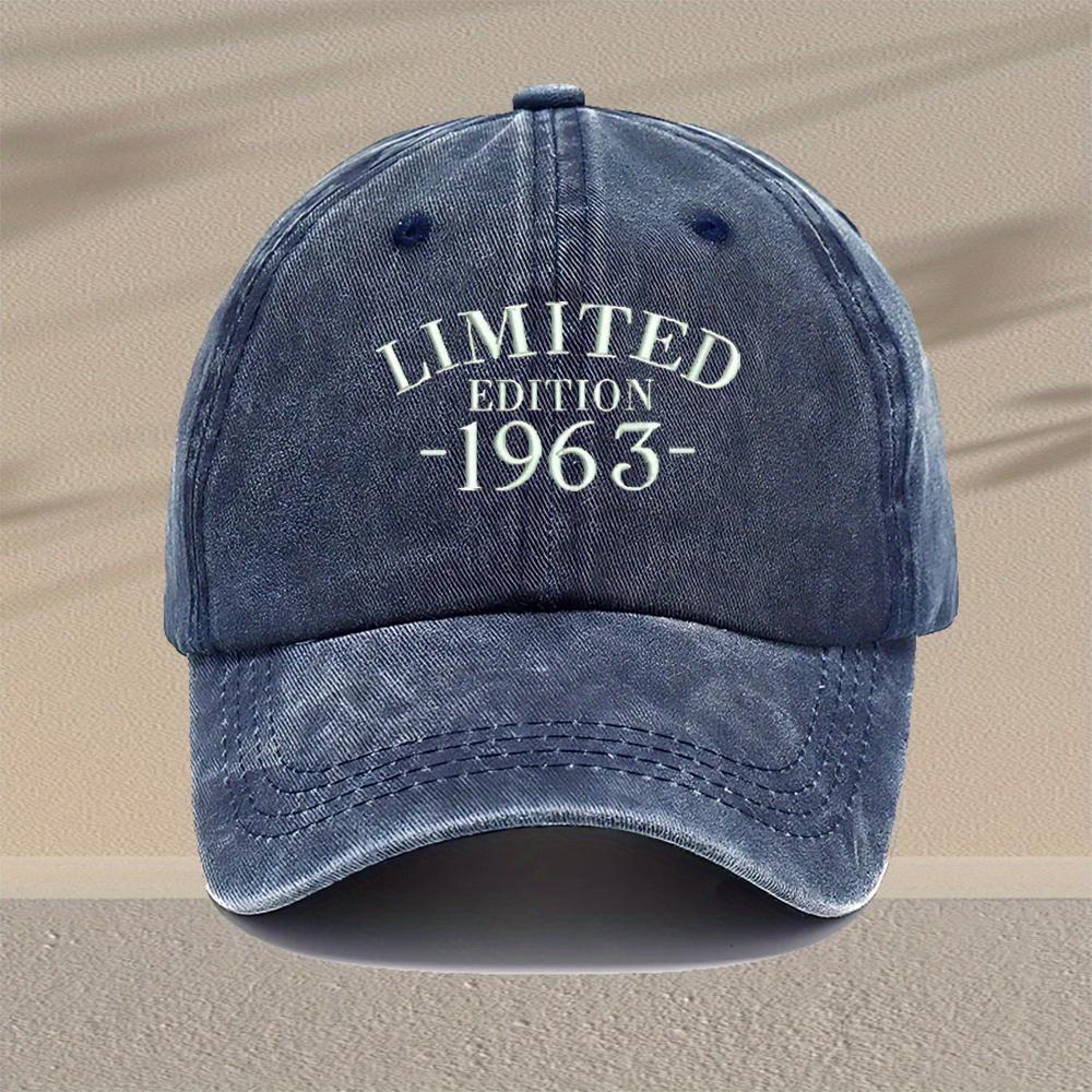 Mens Vintage Embroidered Baseball Cap Adjustable Lightweight Retro Hat with Limited Edition Design Multiple Colors for