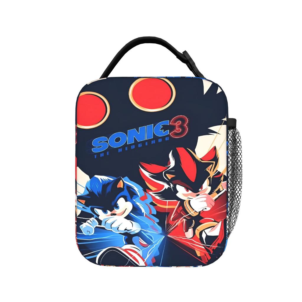 Sonices Cartoon Game Lunch Bag  Office Lunch Box For Child Fun Print Thermal Lunch Bags Waterproof Portable Cooler Bag