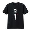 Vito Corleone Mafia Marlon Brando Kult Print T-Shirt für Herren Stilvolles und Einzigartiges Design vintage Gewaschen designer kleidung