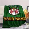 1 Stück Personalisierte Decke mit Wrexham AFC Muster aus Flanell Geeignet für Alle Jahreszeiten für Heimdekoration Wärme und Komfort Geschenke Feiertagsgeschenk