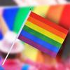 Lebendige Regenbogen-Pride-Flaggen für Desktop-Partys und Märsche, Set mit 10/20/50 Stück