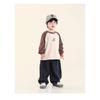 Boys Loose Long Sleeve Cotton T Shirt Raglan Sleeve Casual Kids Tops For Toddler Children