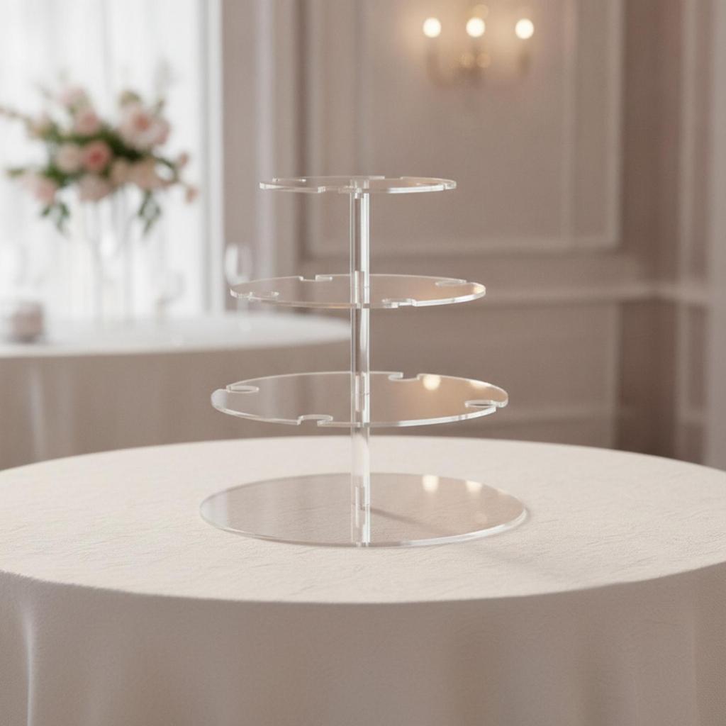 Transparent Countertop Wine Glass Holder Detachable Tiered Stemware