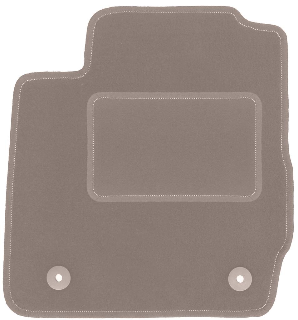 Beige driver's mat for: Ford Fiesta MK7 hatchback (2008-2011)