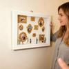 DIY Personalize Mini Museums Silhouettes Box Set with Gold Frame and Mini Figures Photo Display Shadows Box for Home Decors