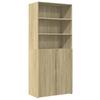 Highboard Sonoma Oak 80 x 42.5 x 185 cm Particleboard