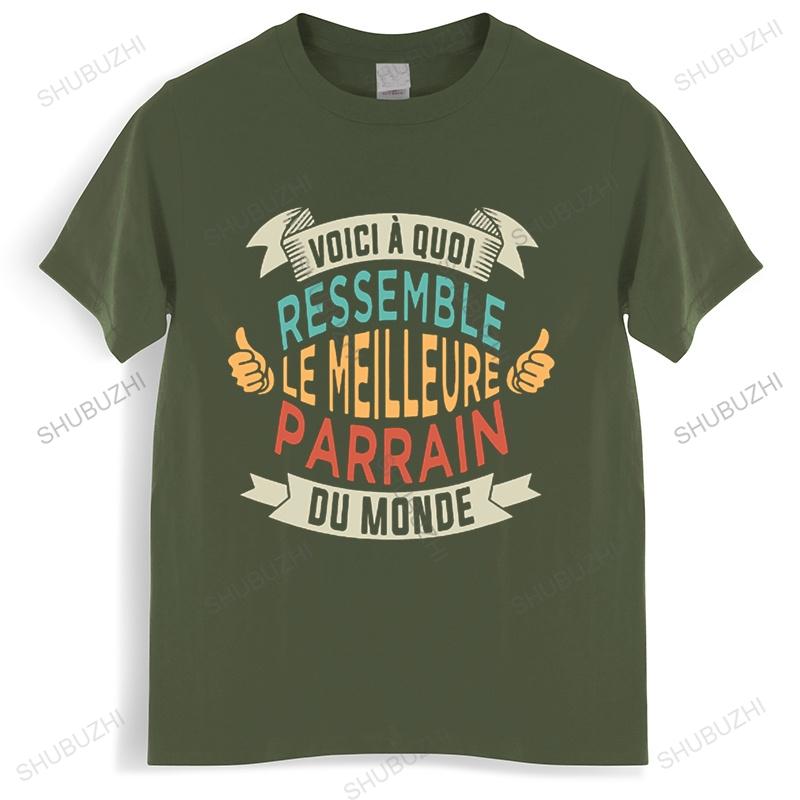 Heres What The BestGodfather Looks Like T Shirt Vintage Digital Print Quote France Funny Gift Casual TShirt S