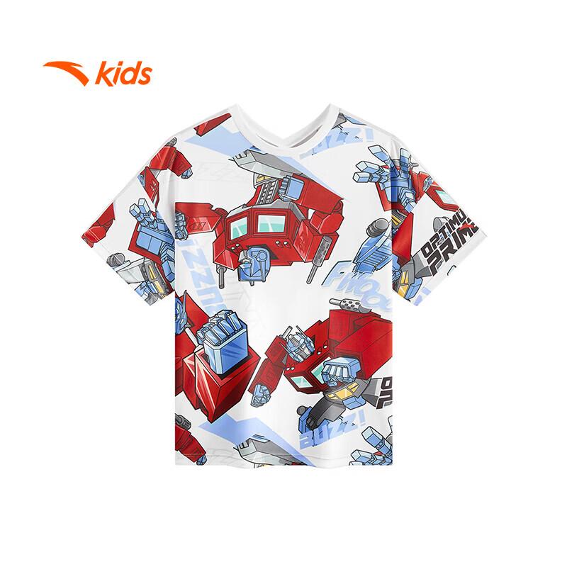 Летняя вязаная футболка Anta Kids Transformers для мальчиков 130