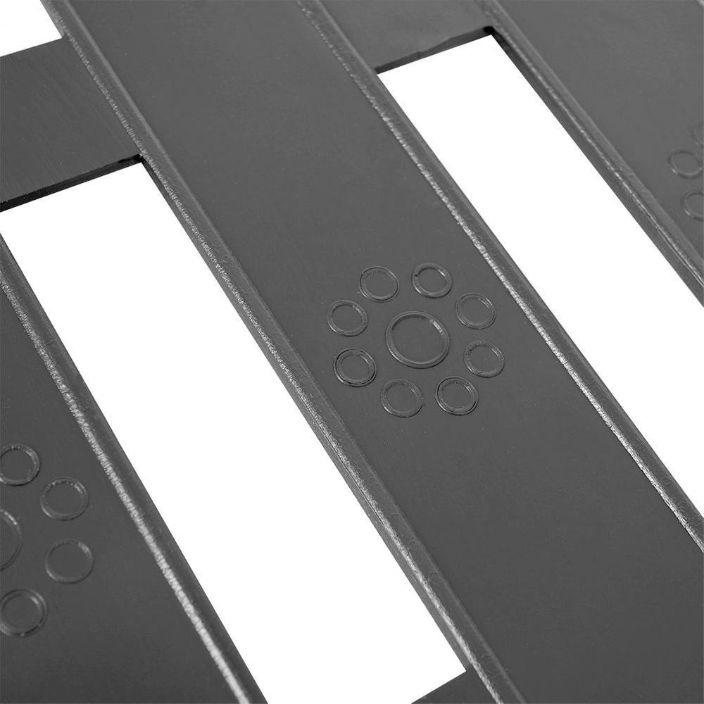 10x Plastic Garden Fence Gray Border Palisade Edging Lawn 2m