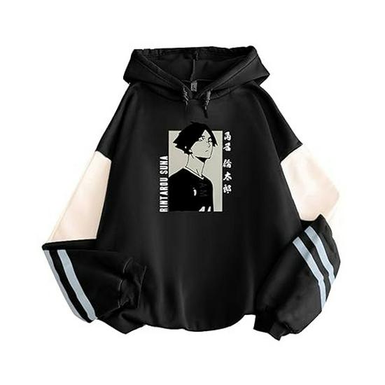 

2022 Fall/Winter Colorblock Sweatshirt Jacket XXL чёрный