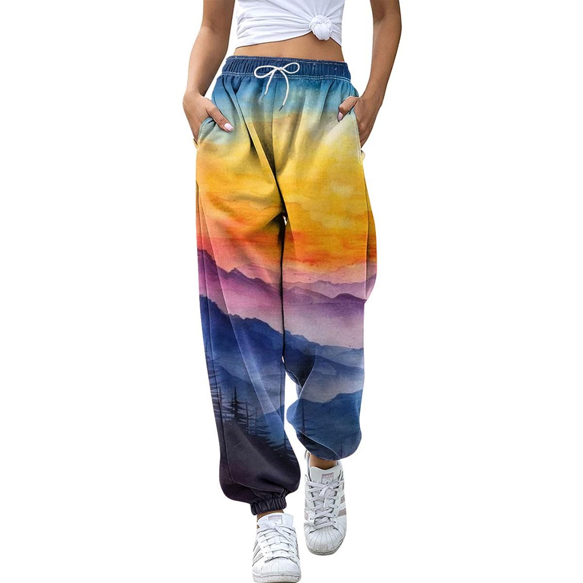 

Женские зимние однотонные брюки, брюки полной длины, спортивные брюки, домашние брюки XL жёлтый