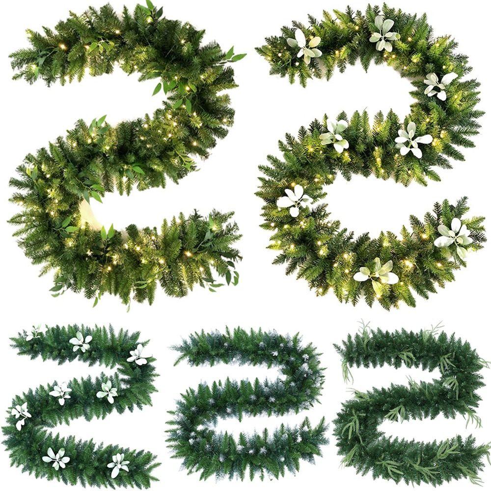 

Різдвяні прикраси зі штучної ротангової сосни. Світлодіодна різдвяна сосна. Приналежності для вечірок із ротанга Style 1 without Light