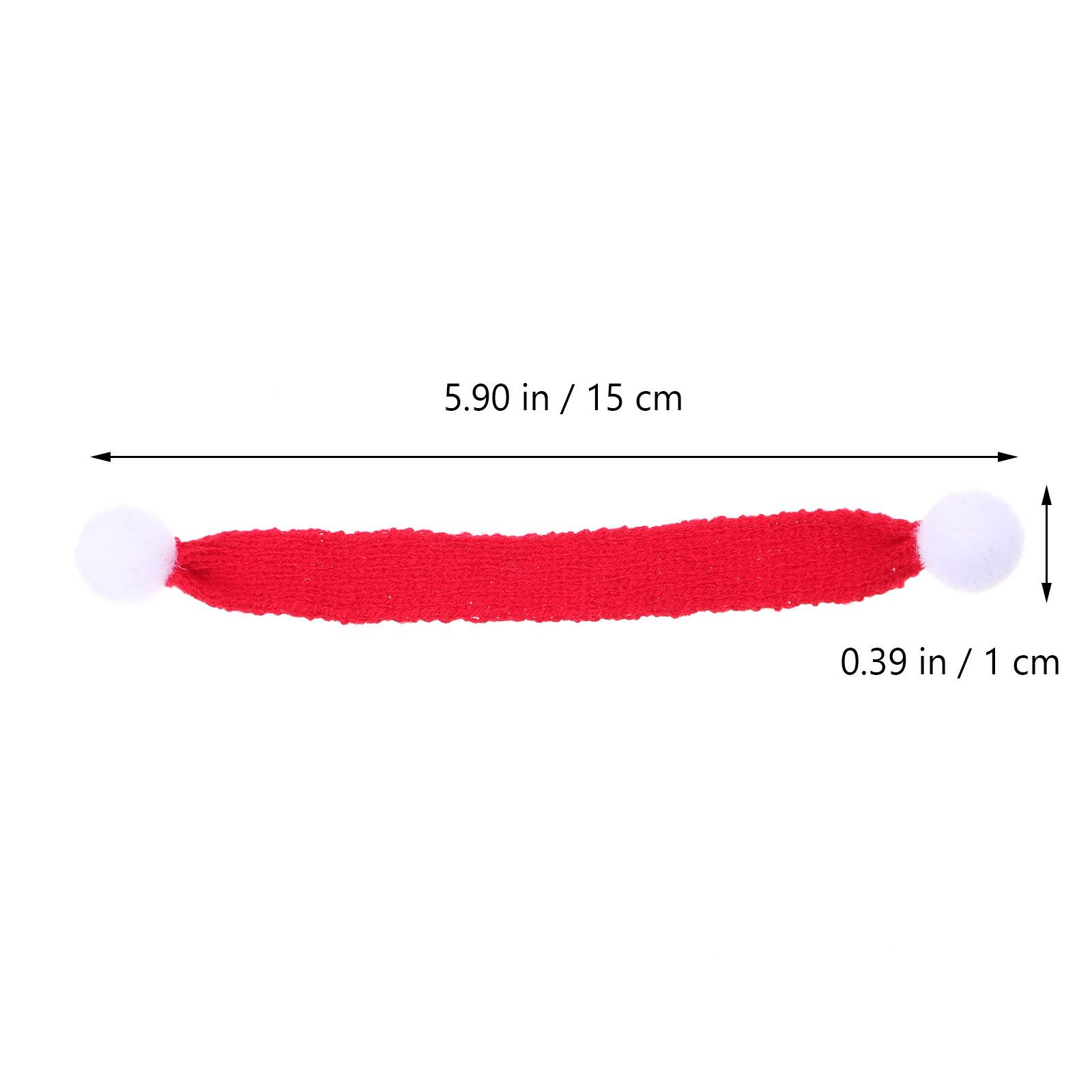 10Pcs Mini Scarfs Knitted Exquisite Christmas Accessories for Pets Party Parade Photoshoot Festive Decor Mini Scarfs