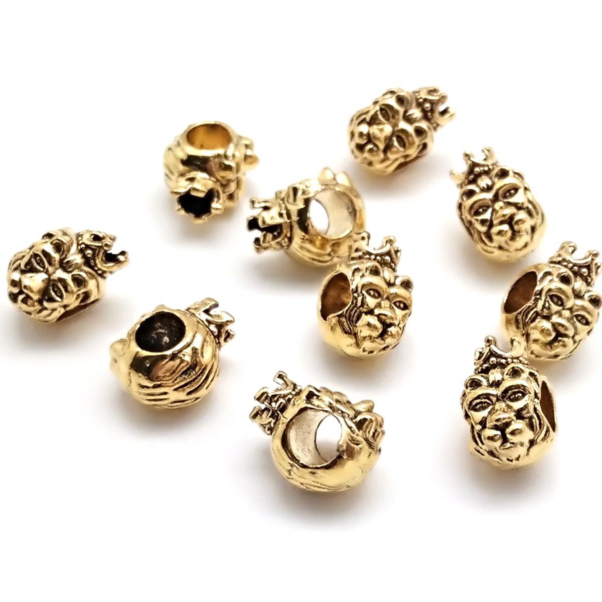 

Металлическая корона львиная голова подвески для изготовления ювелирных изделий своими руками браслет ожерелье подвески золотой