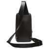 Bally Mythos Palladium Tone Metal Accessories Recycled Cowhide Chest Bag Crossbody Shoulder Bag Men Bags Black 6308467