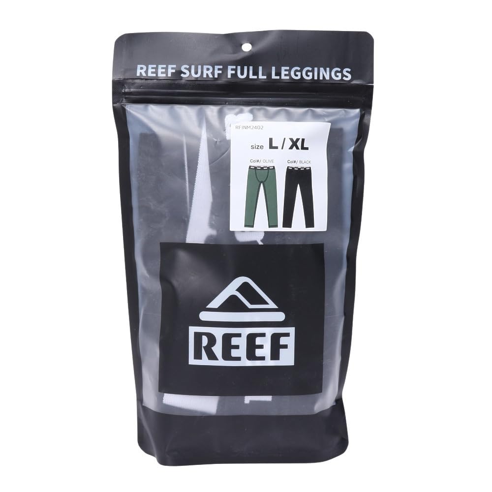 Leaf Surf Full Leggings Herren Lange Tights, Schwarz (SCHWARZ).