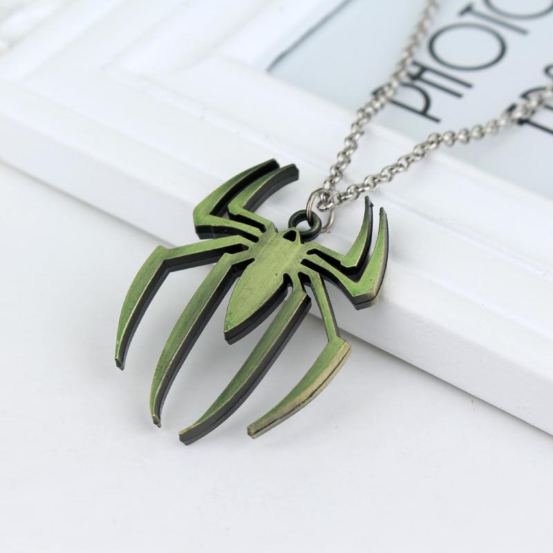 Spindelpunkhängen Kedja Herrhalsband Silverfärgad Halskedja Gotiskt par Streetwear presenter