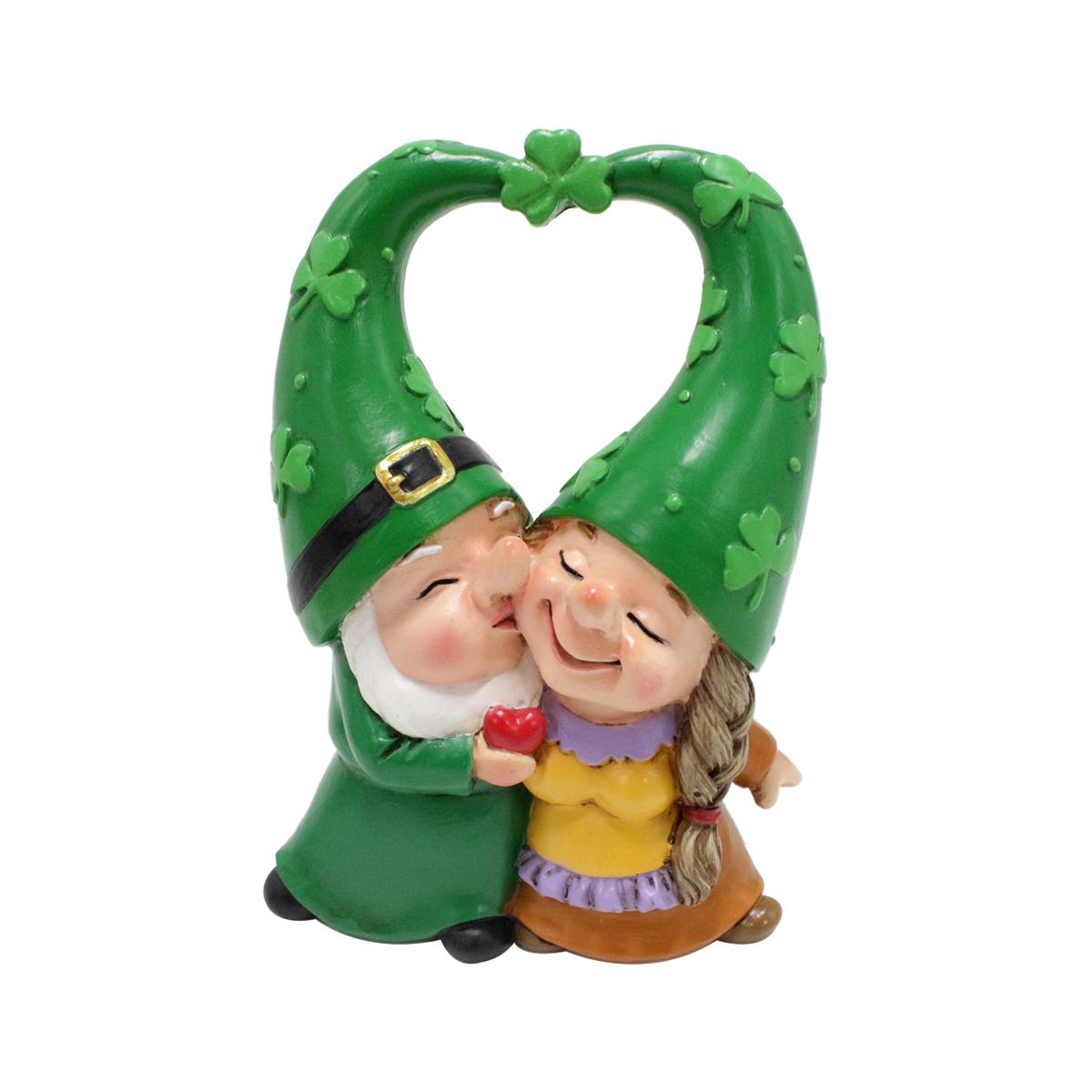 

1pc Lucky Grass Couple Love Dwarf Handmade Resin Crafts, Saint Patrick s Day Gift, Garden/Home Festival Decoration Ornaments зелёный