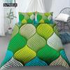 Set Copripiumino Geometrico Misura King Bianco Tonalità Oro Set Biancheria da Letto Bohemien Copripiumino Morbido con Federa Copripiumino Singolo