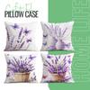 Butterfly Lavender Cushions Pillowcase Printed Polyester 45X45Cm Throw Pillow Cover Decorative Sofa Bed Cushions Pillowslip