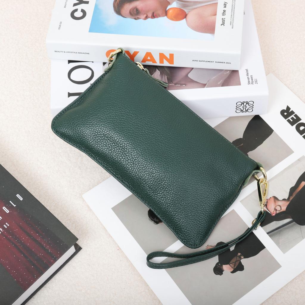 Exclusive Bags Women's Leather First-layer Cowhide Clutch Bag Cross-body Mobile Phone