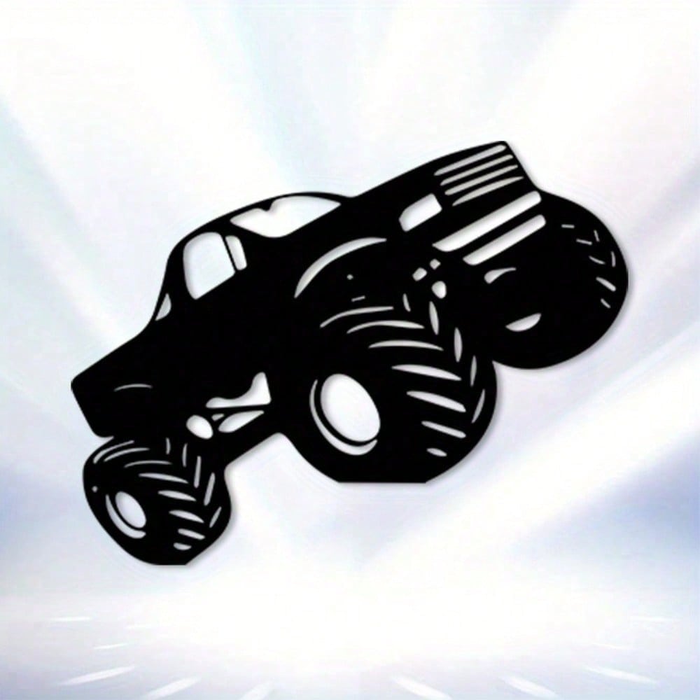 Vintage Racing Truck Metal Wall Art Rust Resistant 3D Sculpture Home Garage Decor Gift