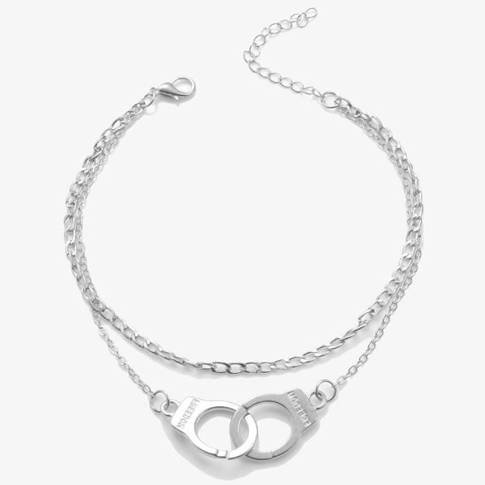 

Anklet - Silver - Summer bracelet - Silvery - Woman - Adult