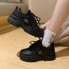Muffin shoes spring new fashion solid color sports little white shoes thick sole heightening casual women's shoes