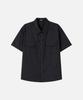 DRAW FIT Luce Striped Half Western Shirt [Black]
