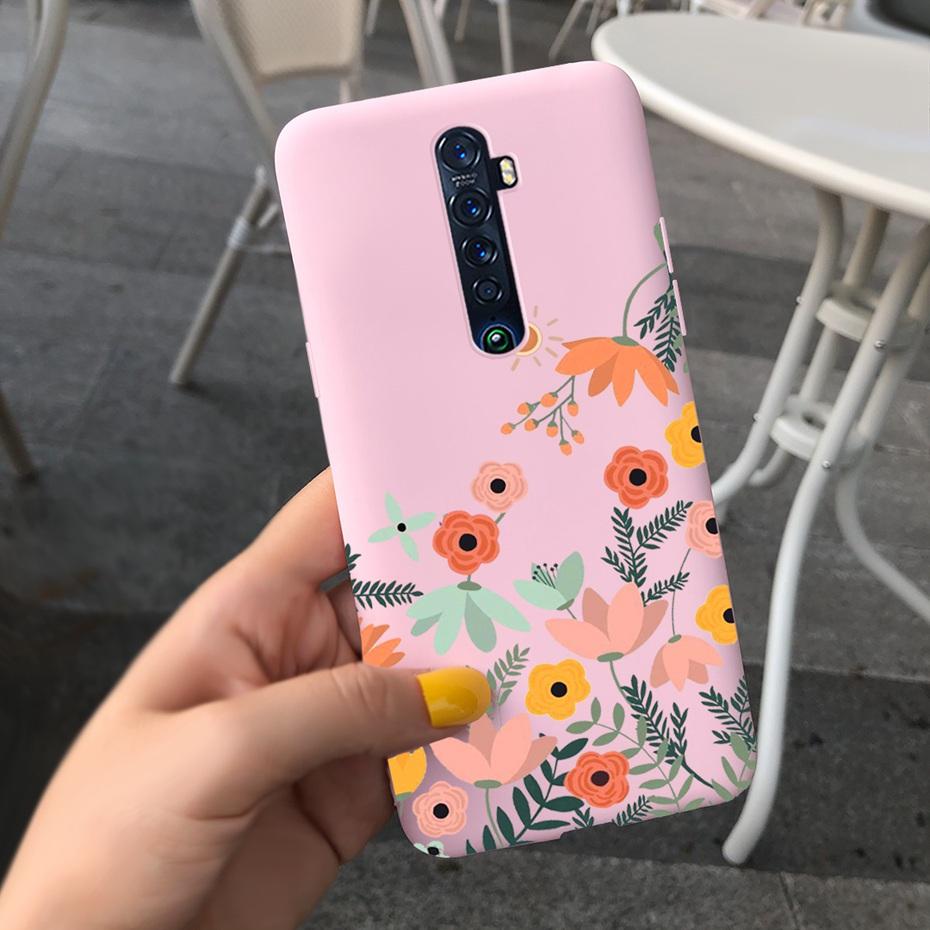 Cute Printed Phone Case For OPPO Reno2 Case Liquid Silicone Soft TPU Back Cover For Oppo Reno2 F / Z Reno 2 2F 2Z Cases Bumper