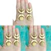 Moon Star Alloy Earrings Simple Dangle Jewelry For Women Summer Style