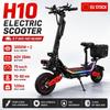 FREEBOY H10 Elektromos roller 6000W Kettős Motor 60V 28AH Akkumulátor Hidraulikus Fékrendszer Szerszámosláda e-roller Sebesség 75 km/h 12" Kerekek