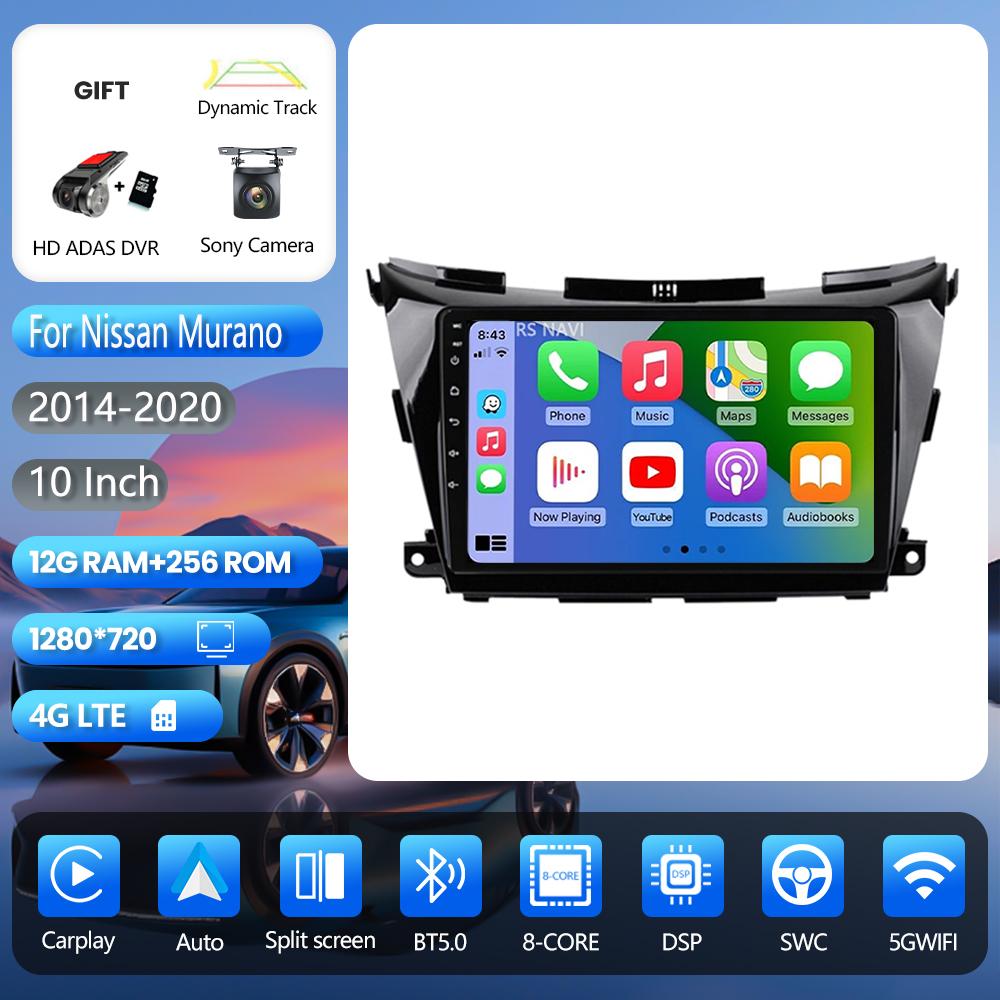 Android 16 pour Nissan Murano 3 Z52 2014 - 2020, autoradio multimédia avec Carplay, lecteur vidéo, Plug and Play, Snapdragon sans fil