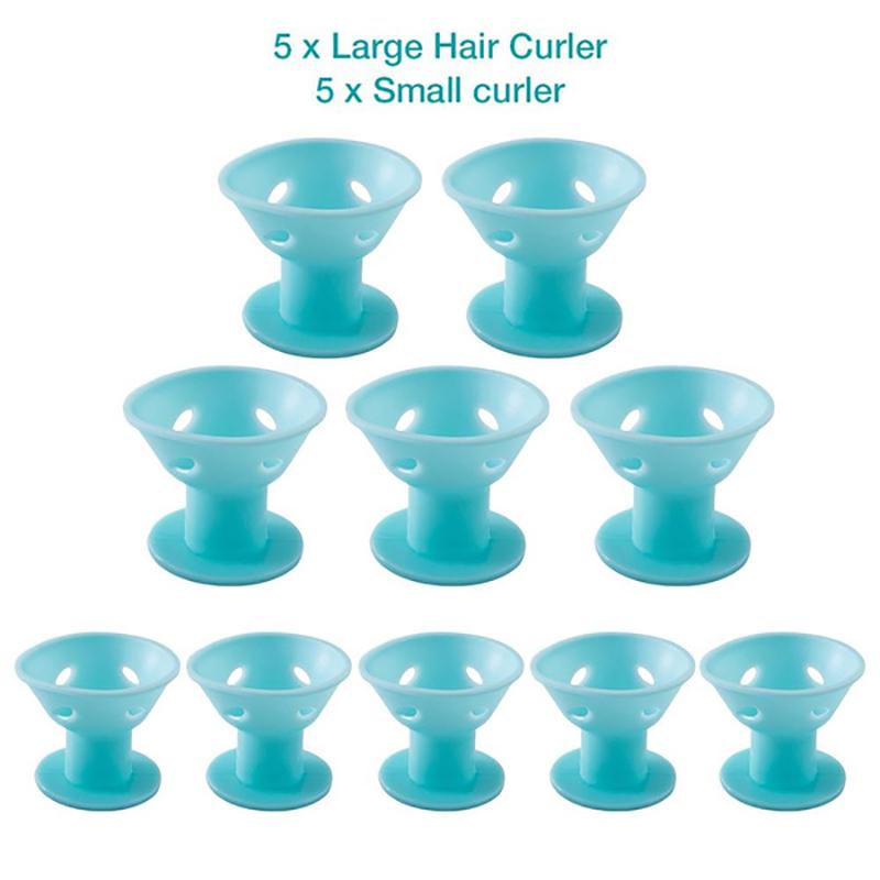 Curly Hair Products Silicone Curling Iron Hair Curler No Heat Soft Rubber Magic No Clip Hair Rollers Curlers DIY Styling Tools