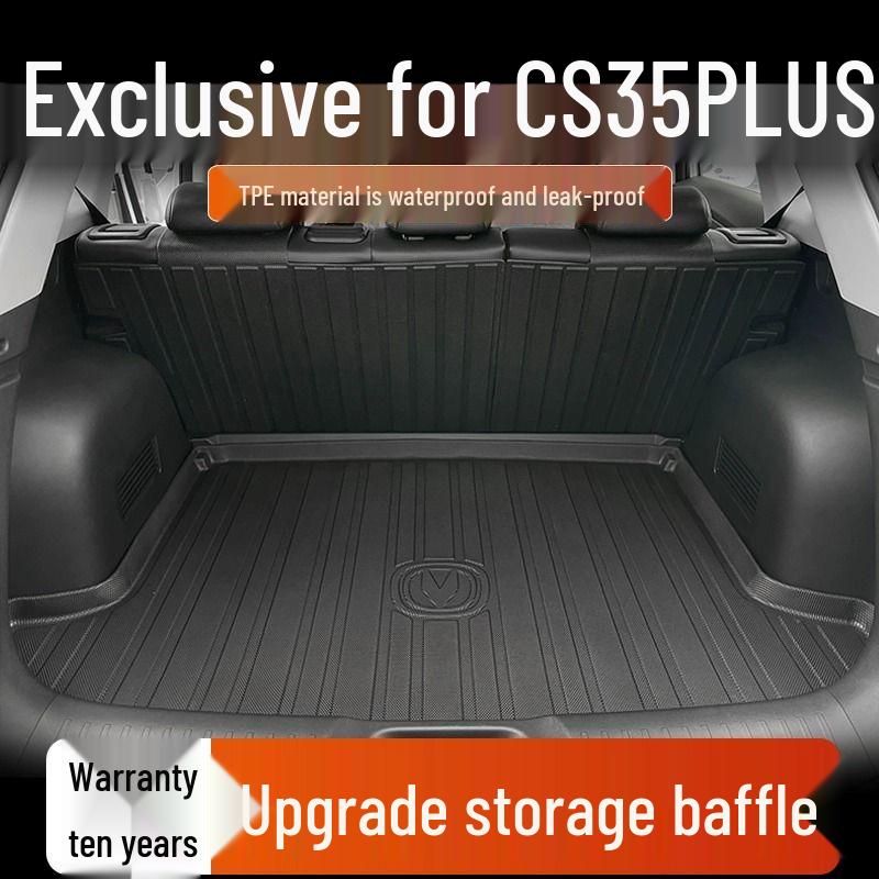 Changan CS35 Second Gen Trunk Mat - CS35 Plus Blue Whale TPE Cargo Liner CS35 Plus - Dual Side Storage Panels