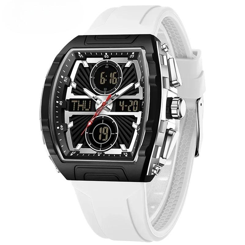 Fashion Trend Men's Watch Large Dial Waterproof Alarm Clock Silicone Electronic Watches Digital Multifunctional Men Watch