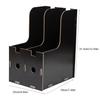 Magazine Book File Stand   File Sorter   Desk Storage Box  Black