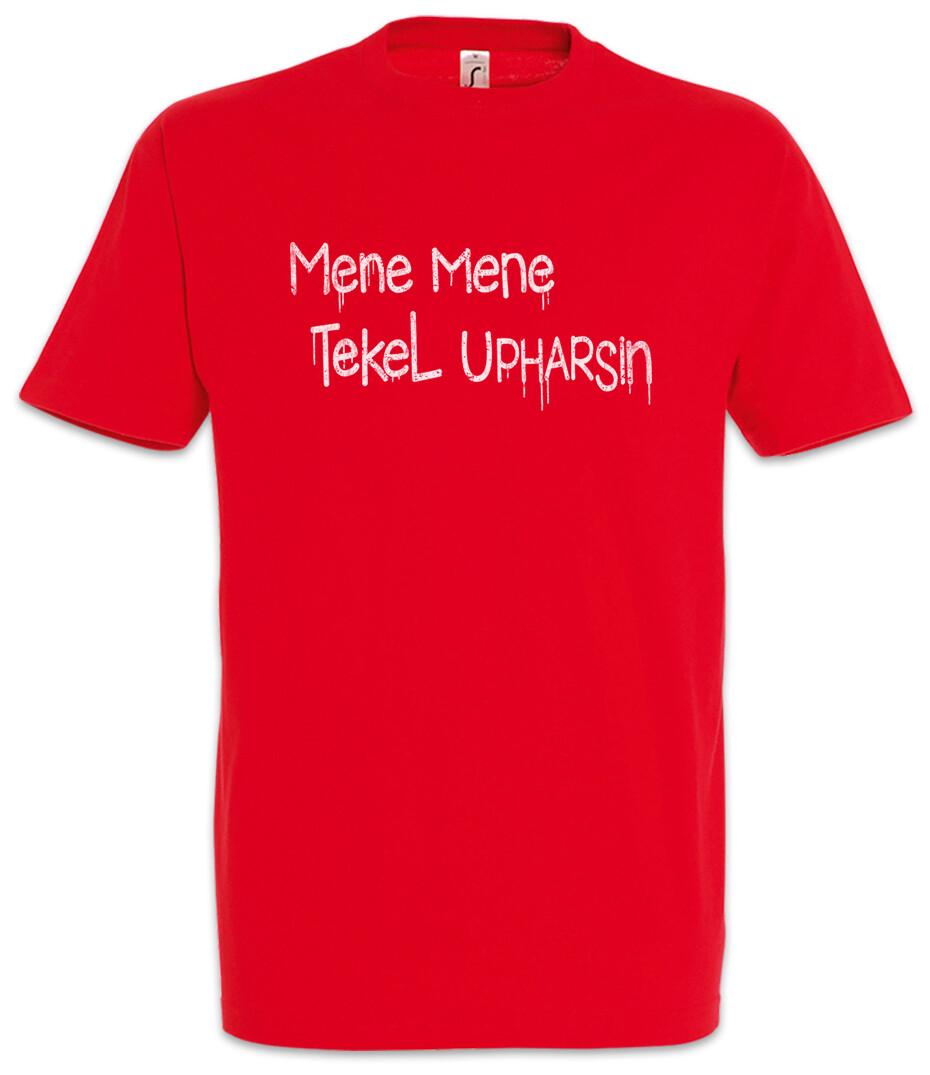 Mene Mene Tekel Upharsin Футболка Мужская Женская Футболки Топ Символ Логотип Общество Надпись Стена 2XL