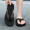 Fashion High Quality Men Beach Shoes Summer Casual Flat Slippers Male Indoor Bathroom Anti-Slip Flip Flops Man Flip-Flops Men Sandals