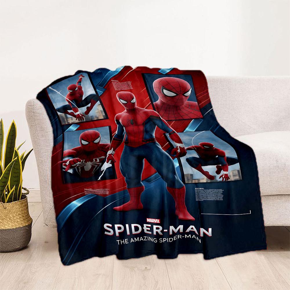 1pc Spider-Man Action blanket Soft and Warm for Sofa Office Camping Travel Livingroom Great Gift for Friends and Family Comfortable