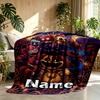 Custom Name Personalized Poppy Playtime Print Blanket, Home Decor, Bedroom, Sofa, Camping, Couch, Gifts for Birthday Christmas