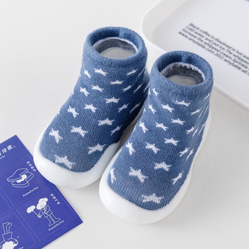 

Новые детские туфли для малышей, для дома и улицы, мягкая подошва, носки, двойные носки, нескользящие и дышащие 22