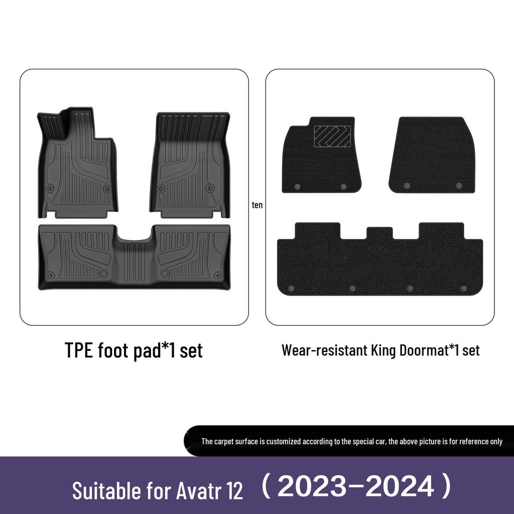 Avita 12 Custom TPE Eco-Friendly Car Floor Mats